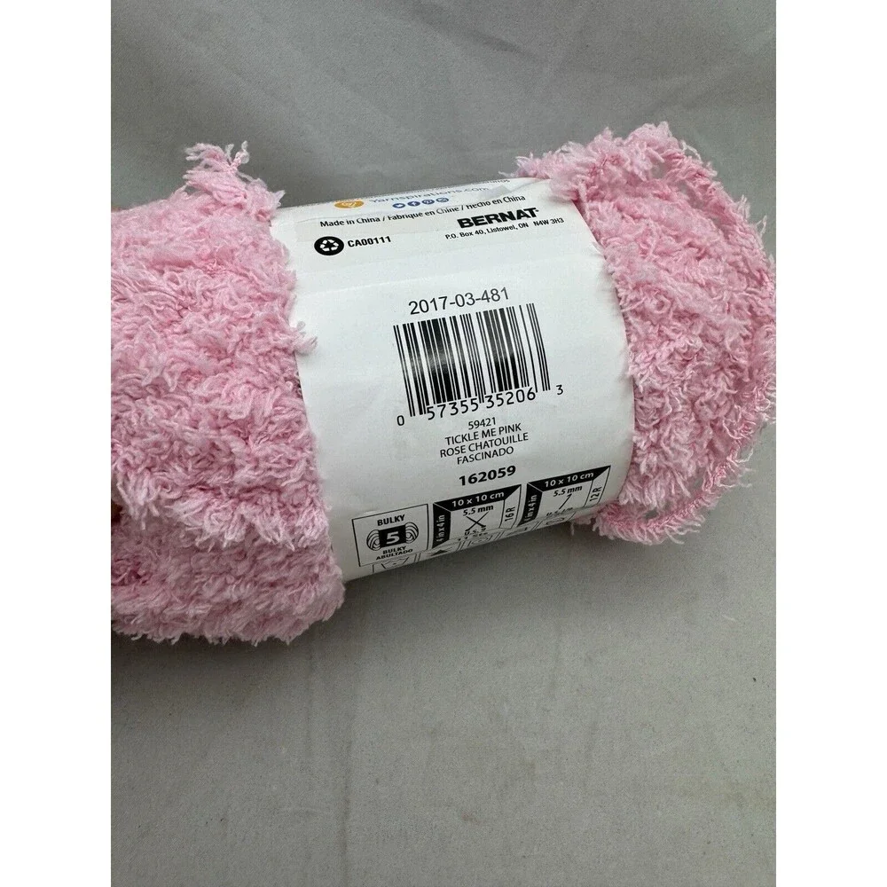 Bernat Pipsqueak Baby Yarn Tickle Me Pink Skein 3.5 oz